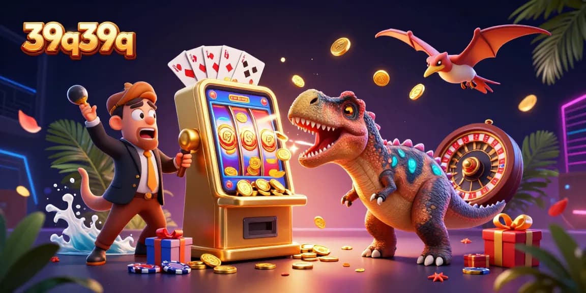 39q39q desafia a sorte com dinossauros em um cassino vibrante.