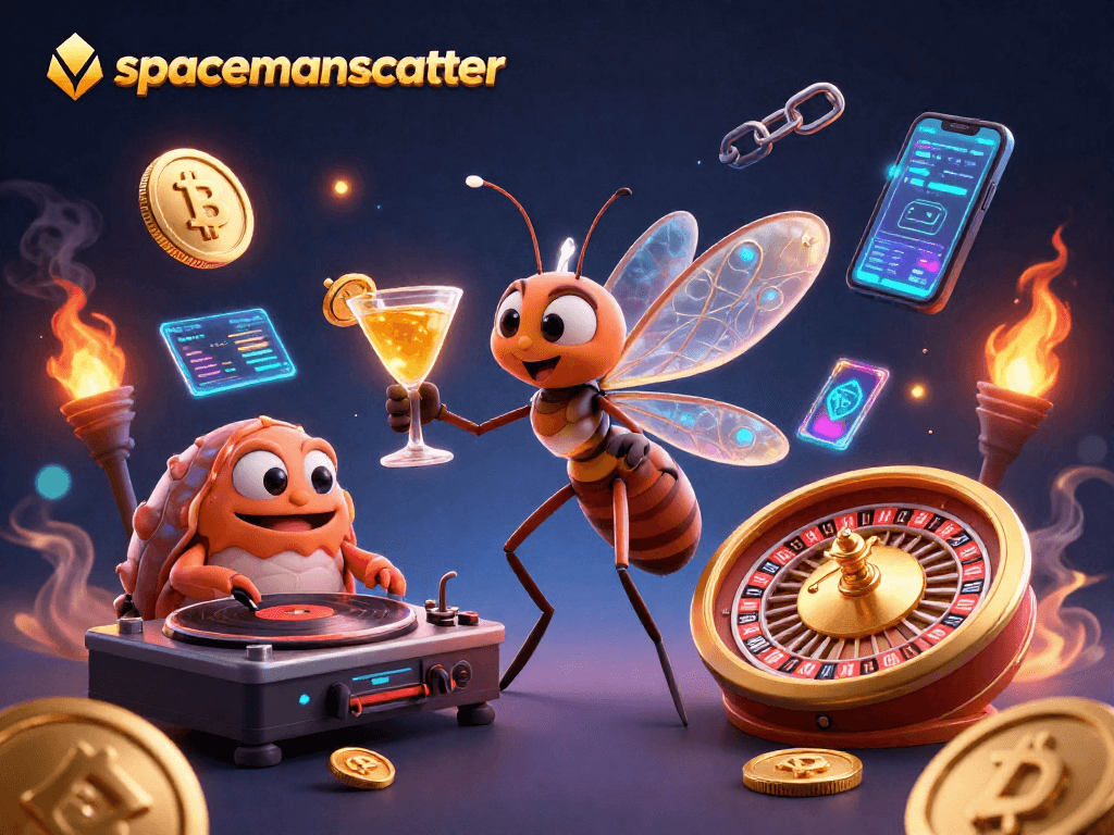 Play the exciting spacemanscatter slot game while enjoying vibrant character animations and dynamic game elements.