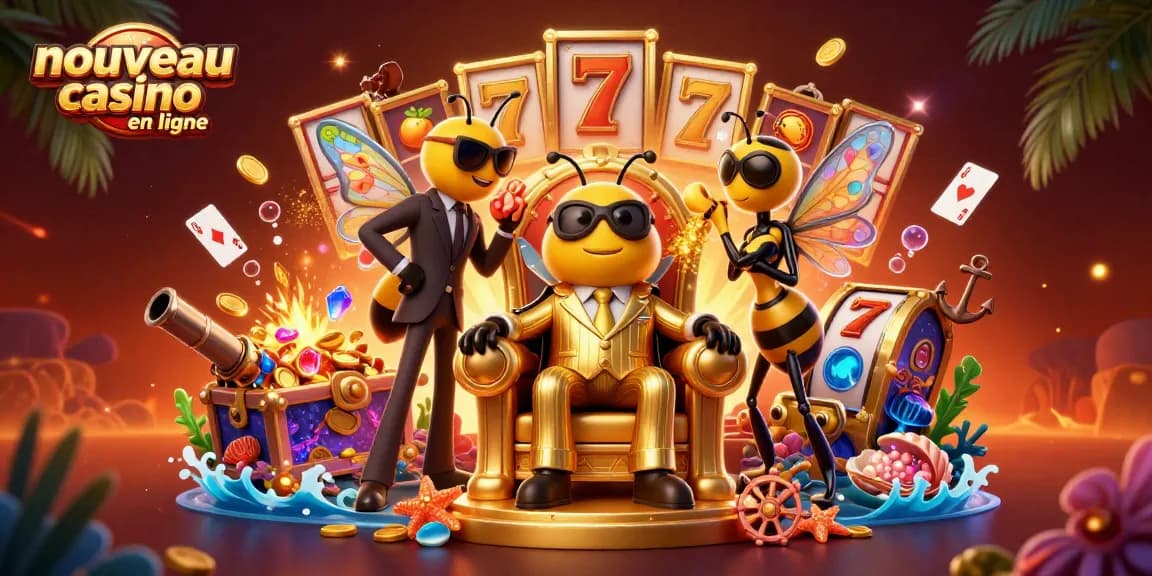 Nouveau casino en ligne : Découvrez un monde ludique captivant avec un boss des abeilles et des symboles des machines à sous