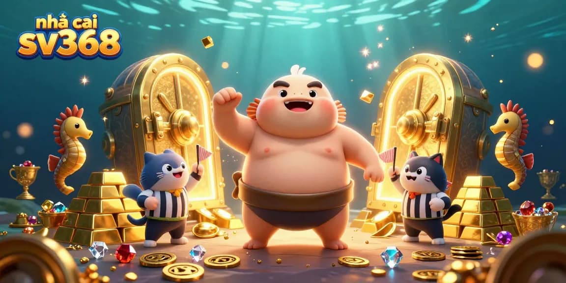 Experience the excitement at nhà cái sv368 with animated casino elements and vibrant characters.