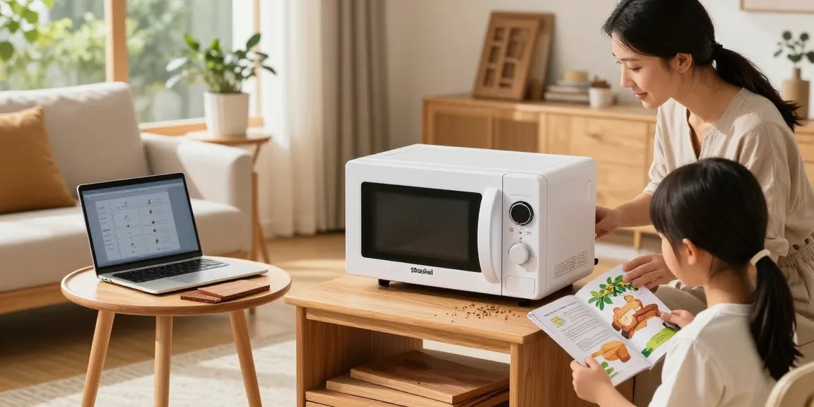 Shashel’s innovative microwave wood treatment equipment in use, ensuring effective pest control in a home.