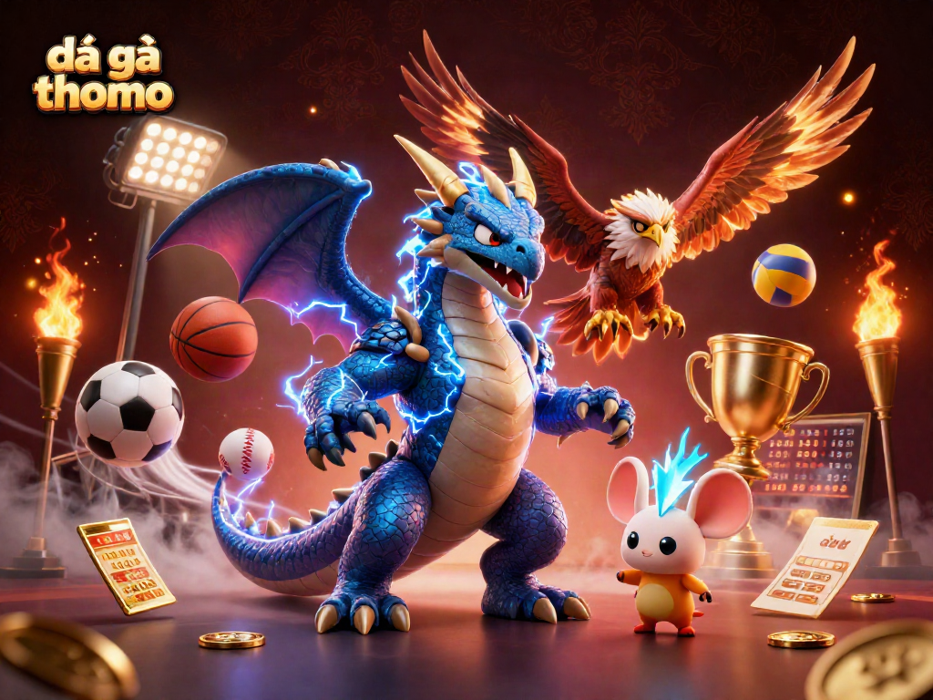 Engage in đá gà thomo with dynamic 3D characters and thrilling gambling elements.