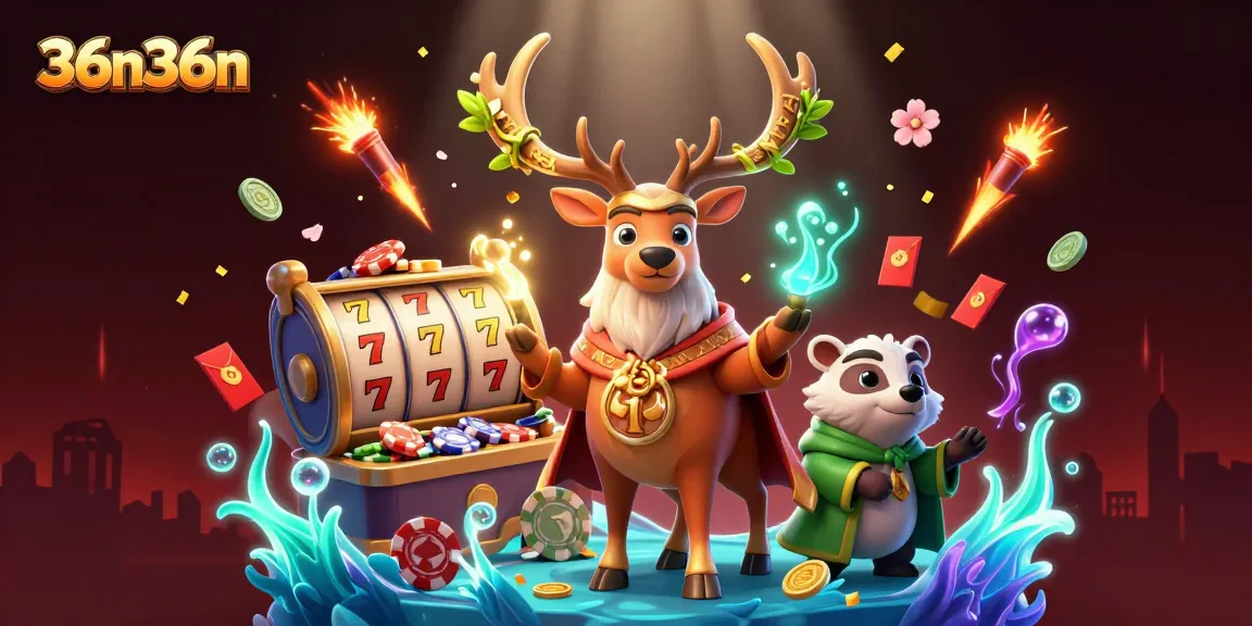 Atraia a sorte em 36n36n com uma cena vibrante de jogos repleta de símbolos e personagens encantadores, prontos para a ação.