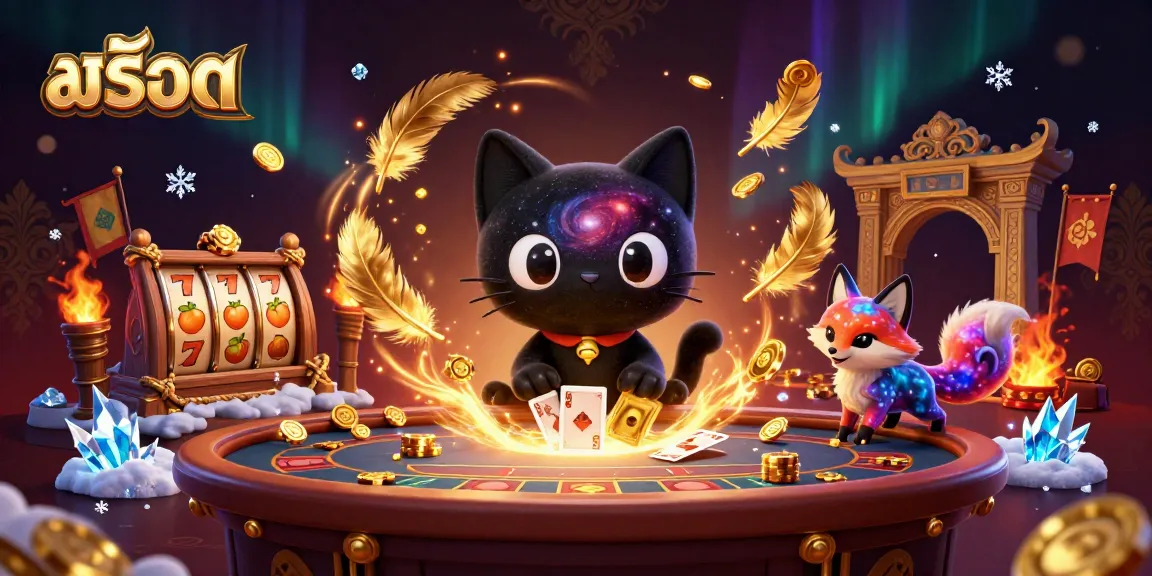Engage with exciting สล็อต gaming action featuring vibrant characters and cosmic casino elements.