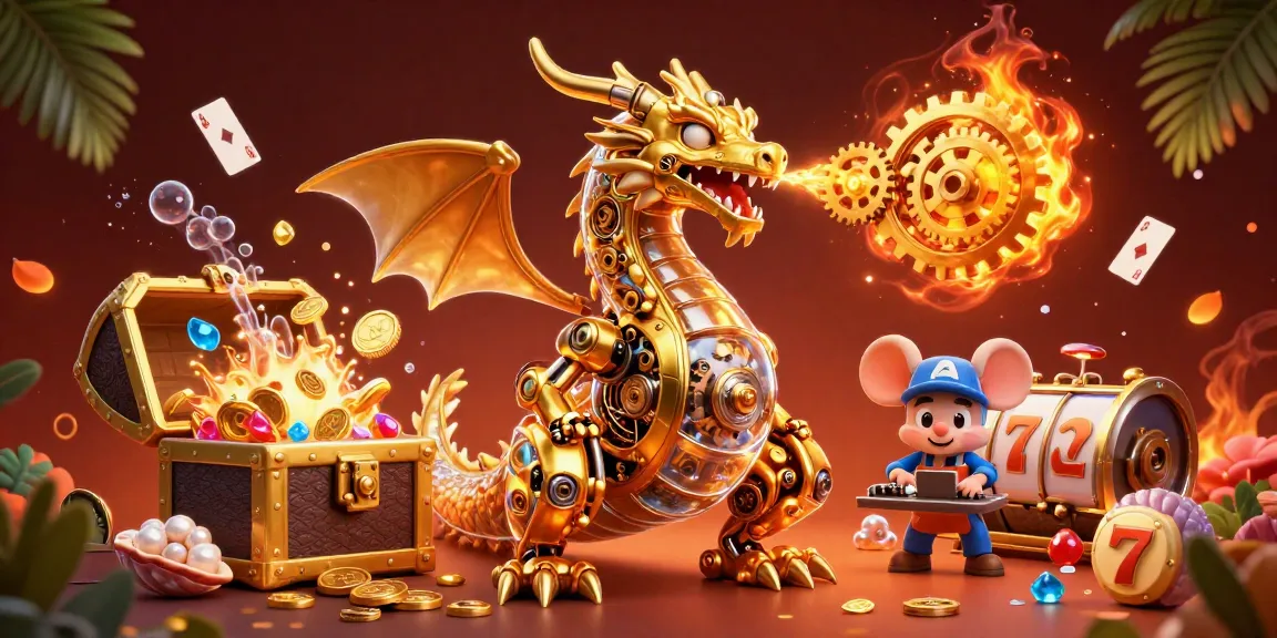 Experience thrilling action at 88M casino with golden dragon and vibrant treasures
