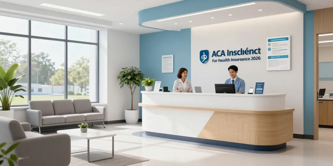 ACA documents needed for health insurance application in a modern medical clinic.