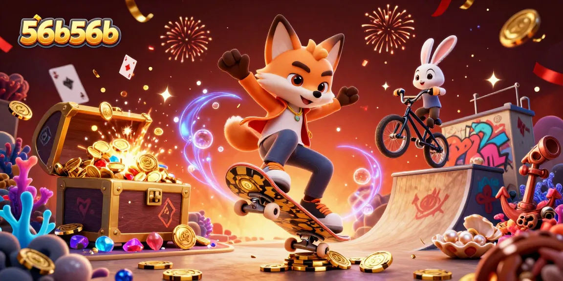 Experience thrilling gameplay at 56b56b with vibrant casino-style action and colorful characters.