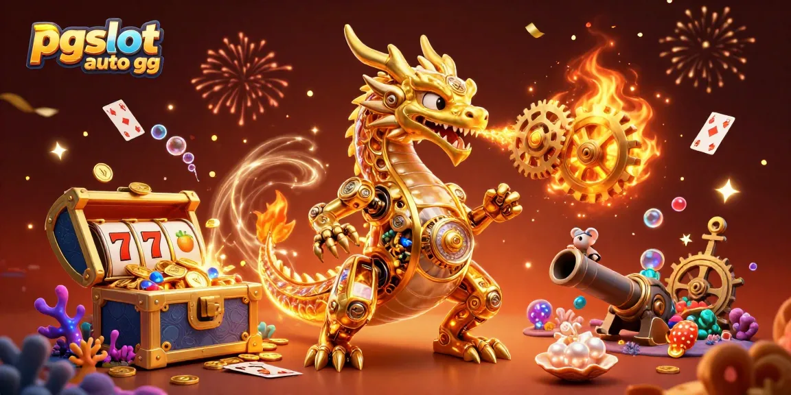 Experience thrilling wins with pgslot auto gg surrounded by golden treasures and slot reels action.