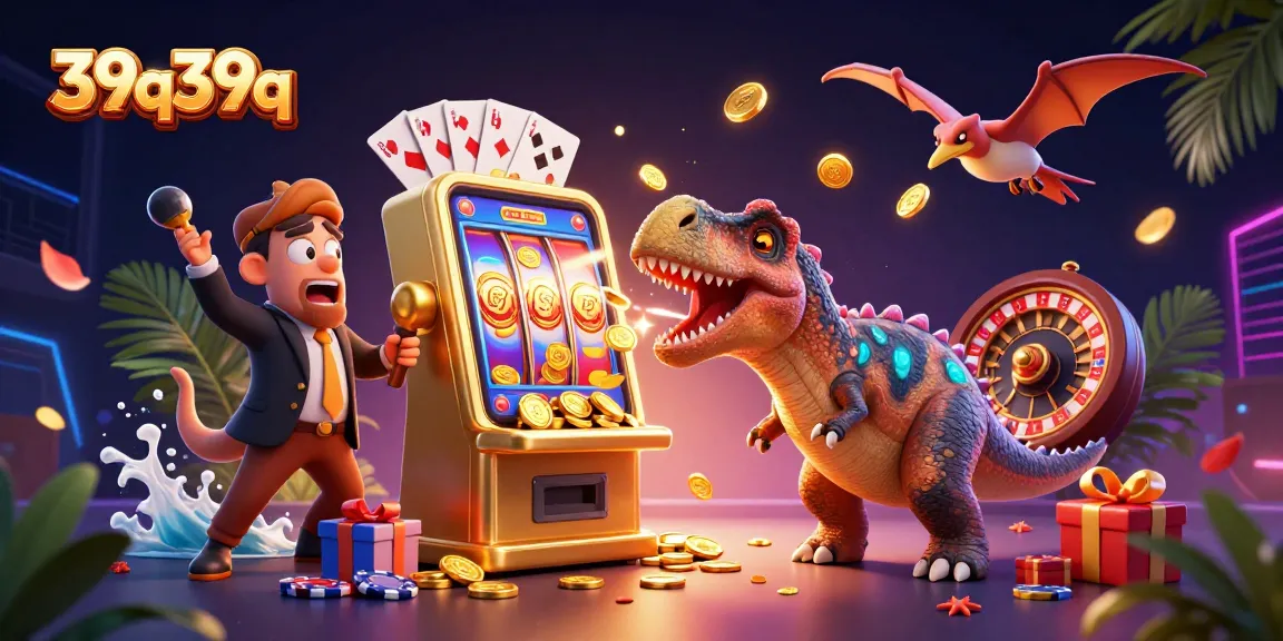 39q39q desafia a sorte com dinossauros em um cassino vibrante.