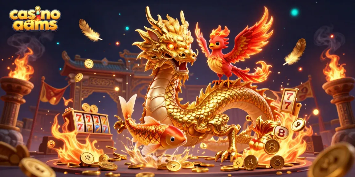 Vivi un gameplay emozionante nei casino non aams con un drago feroce, una fenice e un pesce koi.