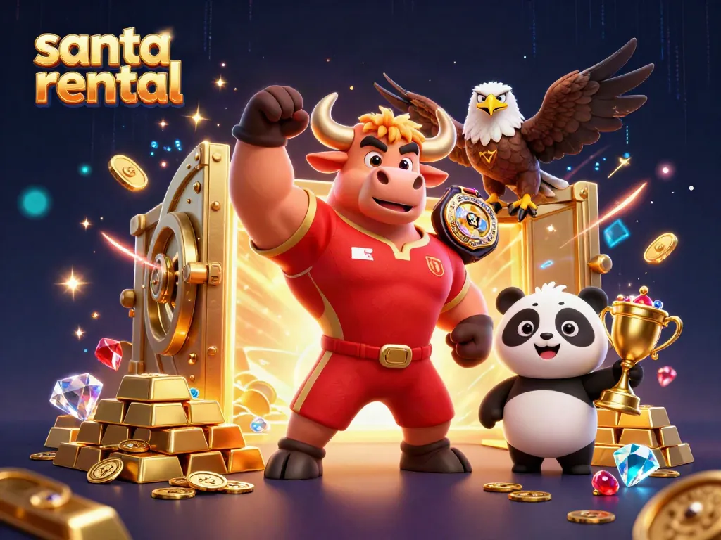 Experience the excitement of santa rental with professional casino-themed characters and rich, dynamic elements.