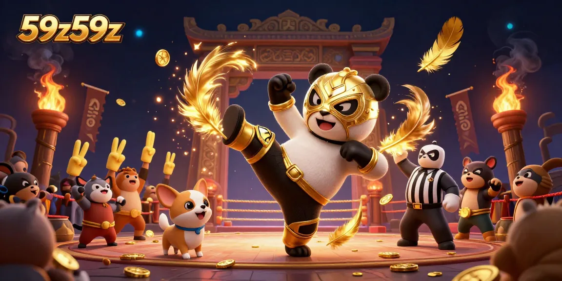 Experience thrilling gambling action with 59z59z's vibrant casino scene featuring animated characters.