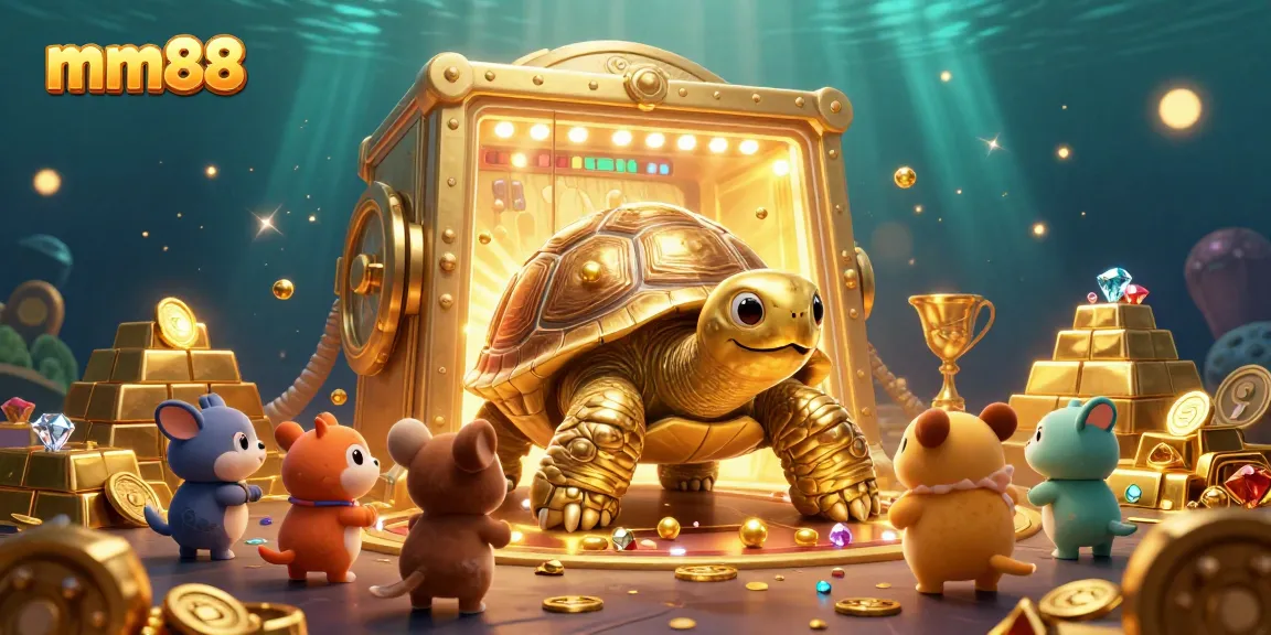 Experience the thrill of mm88 with a vibrant 3D cartoon illustration of gaming excitement.