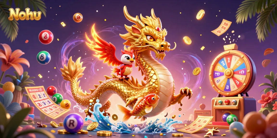 Nohu offers exhilarating slots and jackpots with engaging characters and dynamic features in a vibrant casino scene.