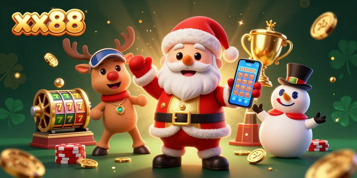 Experience the excitement of xx88 with a vibrant casino scene featuring characters and jackpot slots.