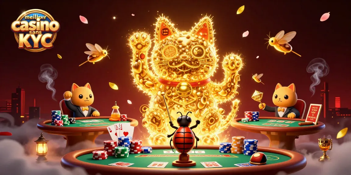 Découvrez le meilleur casino sans KYC avec cette illustration dynamique captivante.