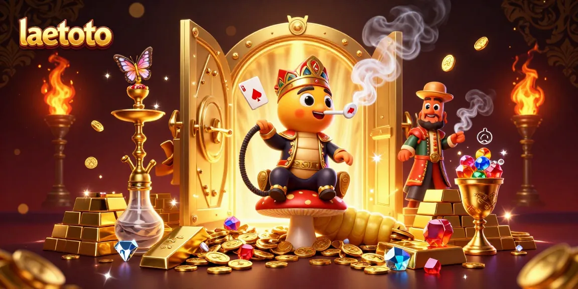 Laetoto engages players with vibrant gaming elements in a rich, immersive casino scene.