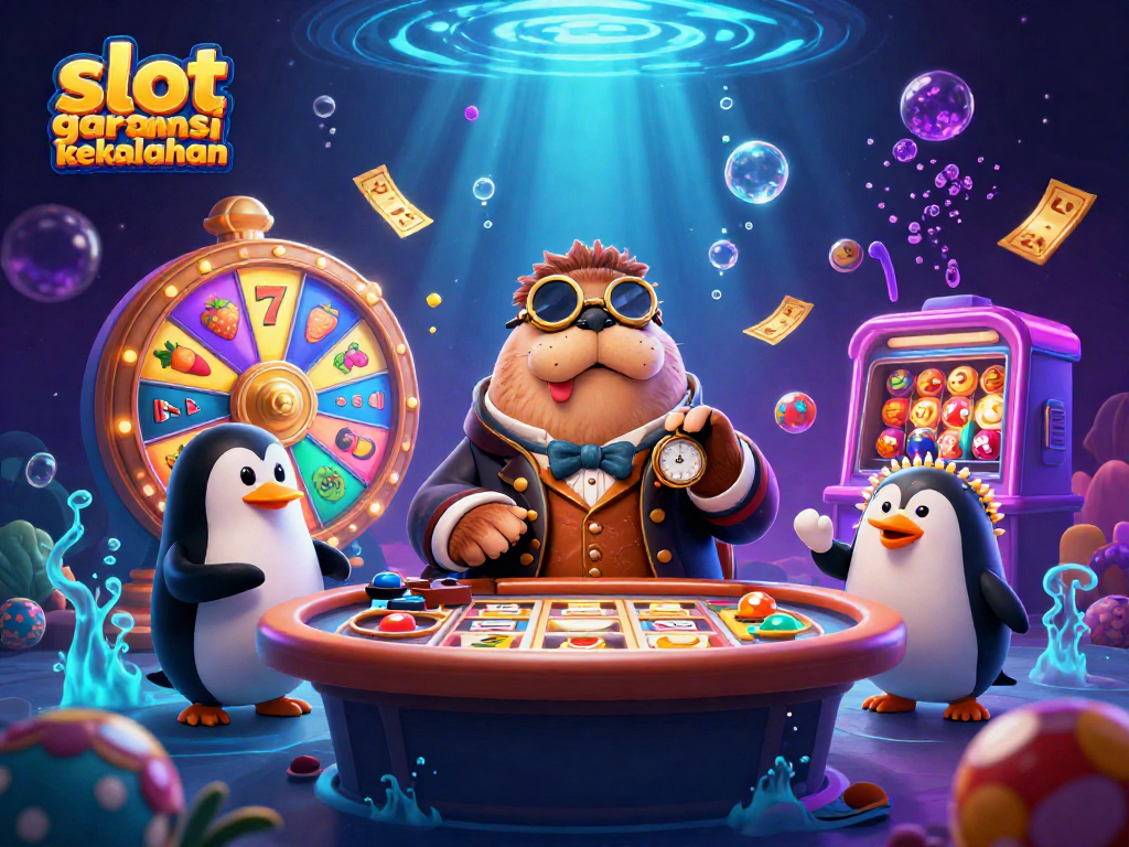 Experience slot garansi kekalahan with a lively underwater 3D casino scene featuring unique characters and vibrant gaming elements.