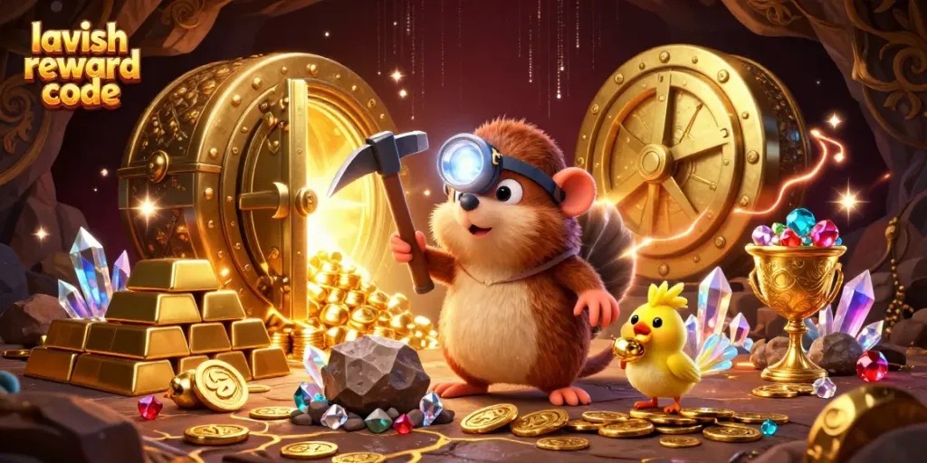 Claim exciting bonuses with the lavish luck reward code while exploring a treasure-filled casino.