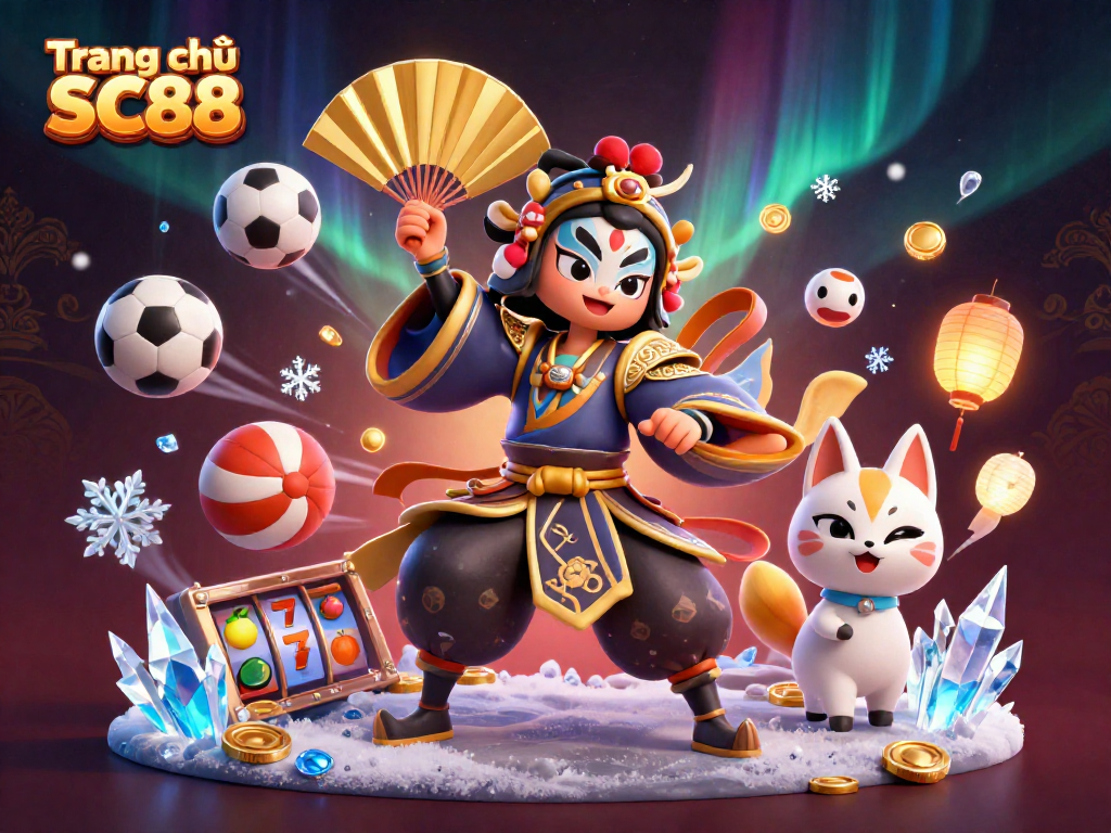 Win big with Trang chủ SC88 featuring vibrant 3D characters in an exciting casino environment.