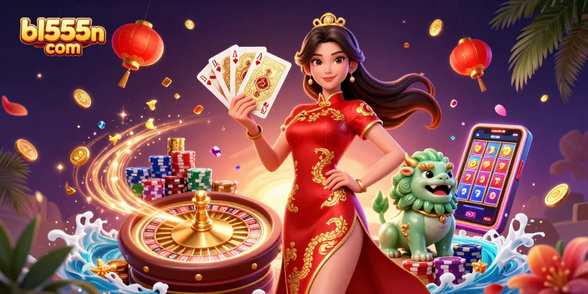 Engage with big winnings at bl555on com featuring vibrant online casino games and festive characters.