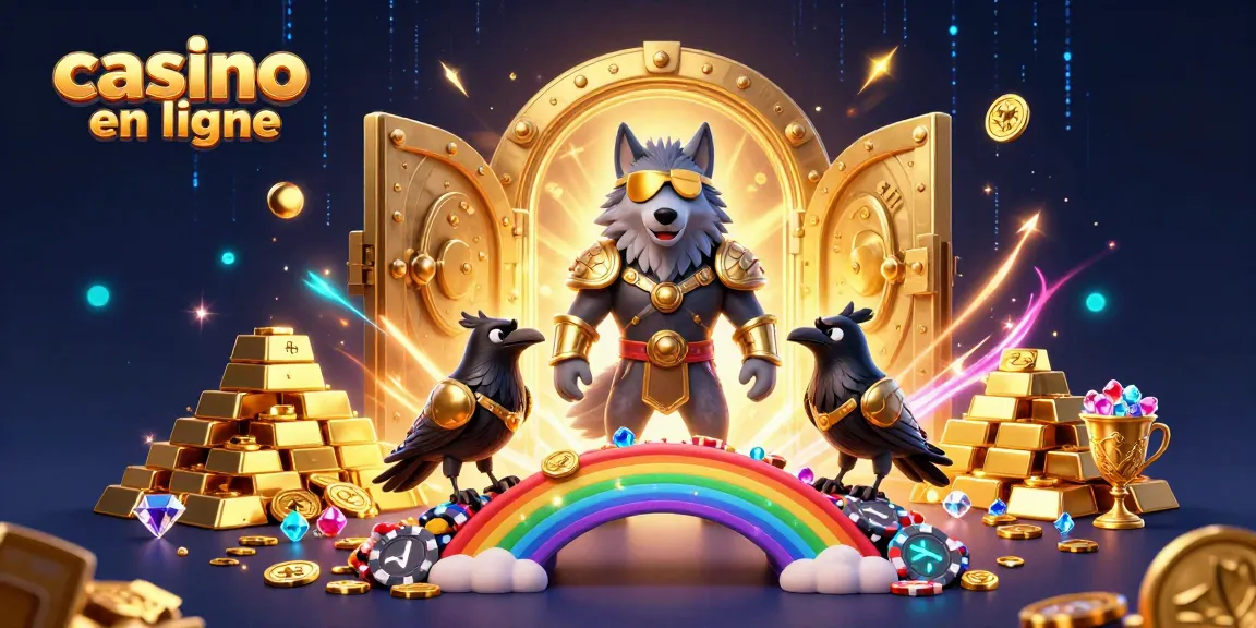 Plongez dans le monde vibrant du casino en ligne alors que le loup d'Odin et les corbeaux explorent une aventure riche en trésors.