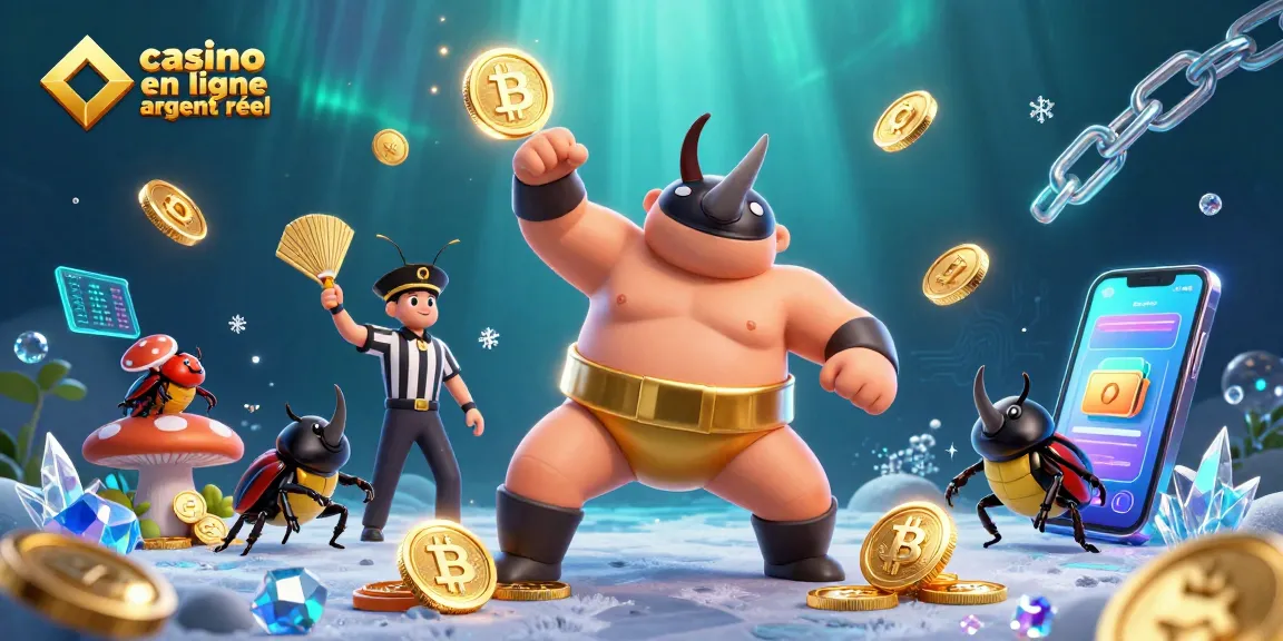 Gagnez avec le casino en ligne argent réel à travers un combat dynamique de sumos et crypto-monnaies.
