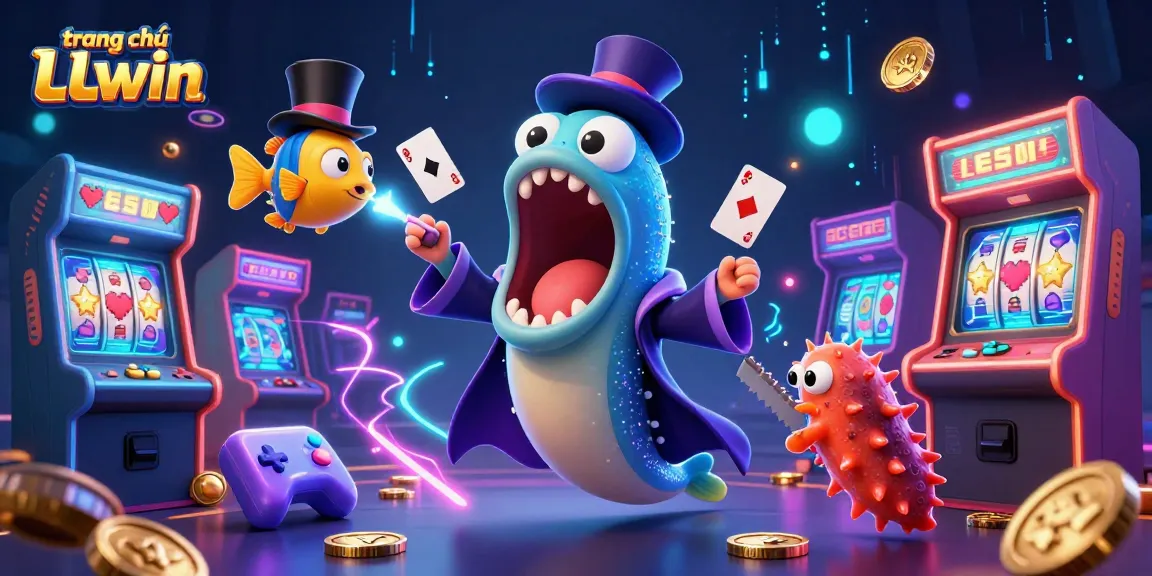 Experience the magic and excitement at trang chủ LLwin with vibrant 3D casino-themed illustration.
