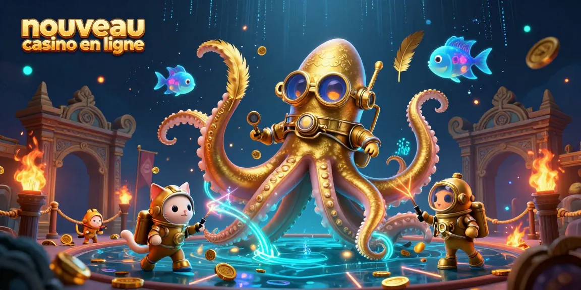 Nouveau casino en ligne : découvrez un kraken gigantesque et un chat plongeur au cœur de l'action