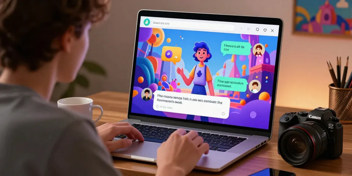 Interactive NSFW AI chat experience showcasing a vibrant digital conversation interface, highlighting user engagement.