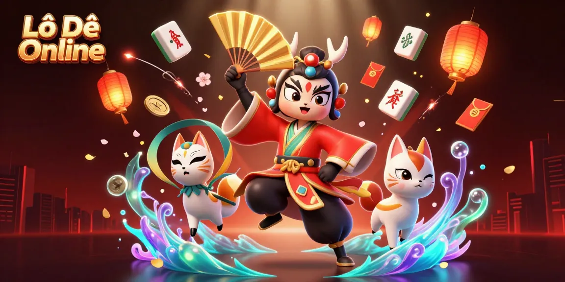 Experience thrilling Lô Đề Online betting with vibrant characters and dynamic elements.