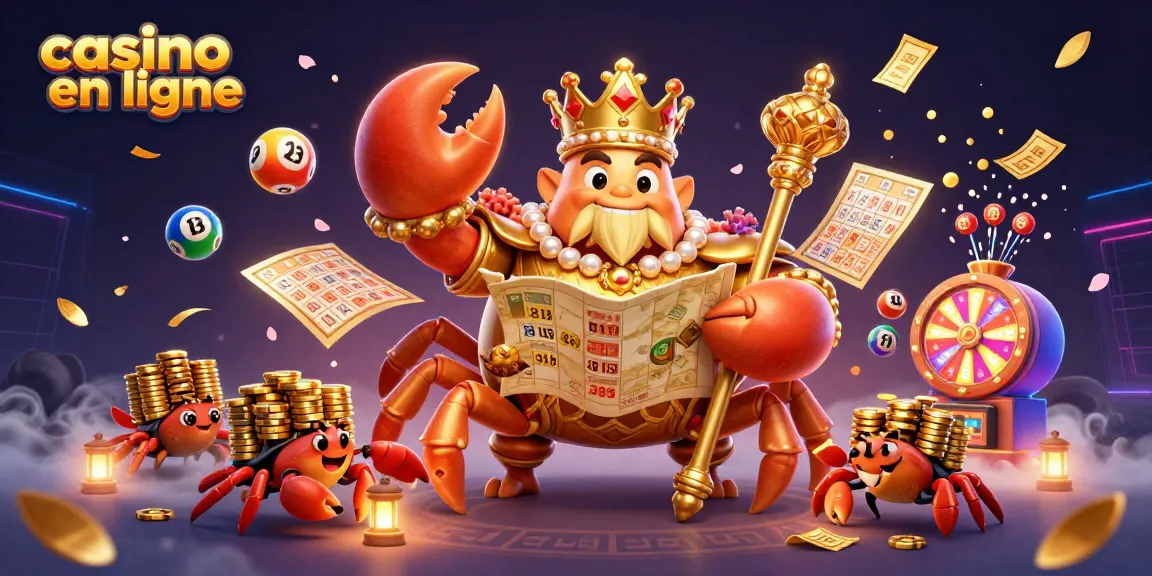 Casino en ligne : Plongez dans l'univers captivant des jeux avec un crabe doré et ses serveurs de jetons.