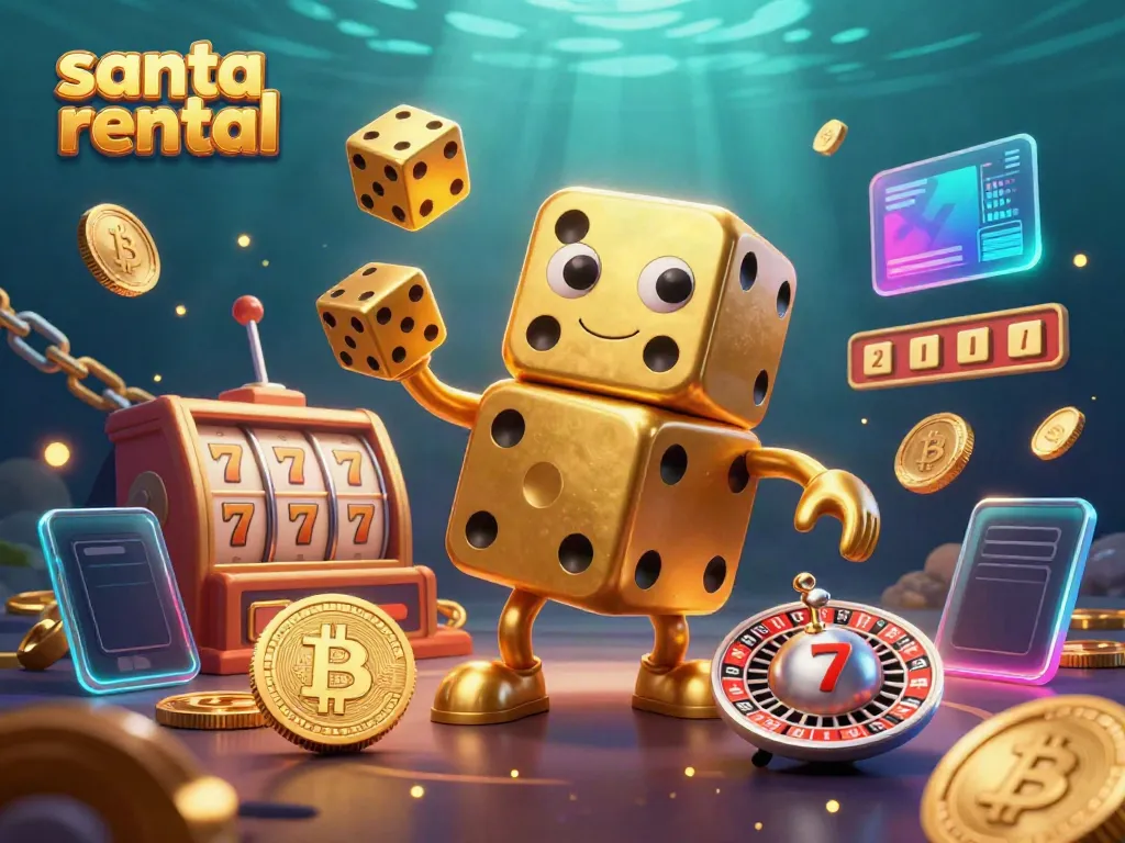 Engage in holiday magic with Santa rental while enjoying slots and jackpot excitement!