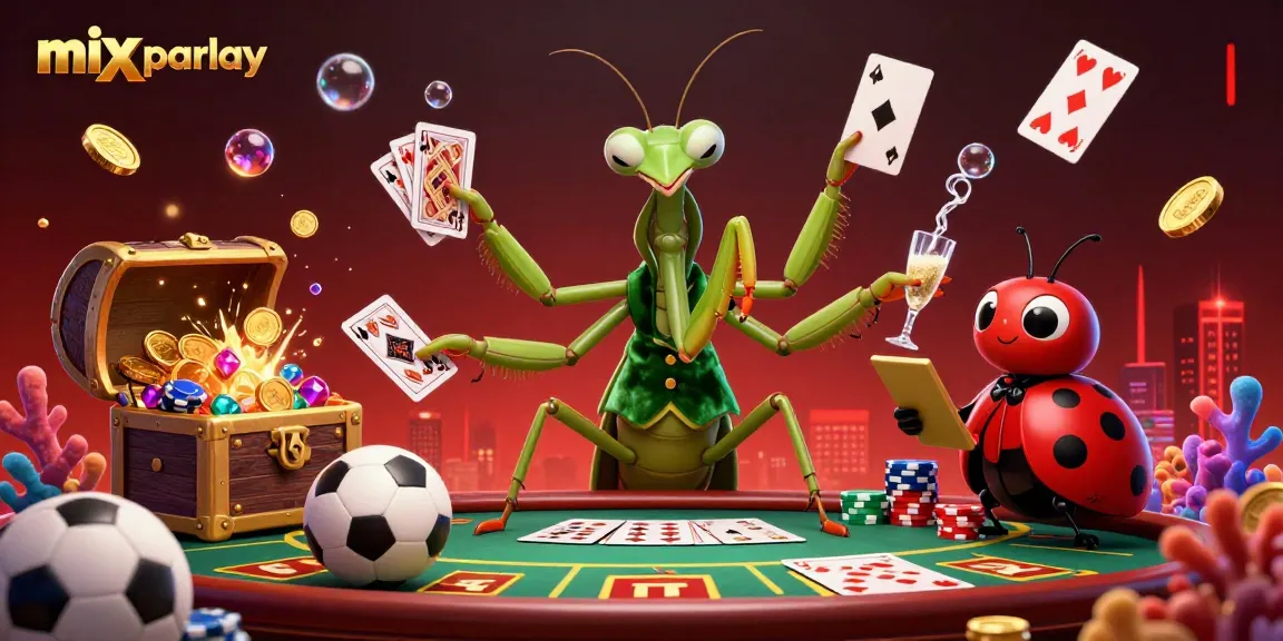 Engage in thrilling mix parlay betting with dynamic sports elements and vibrant characters, creating an immersive gambling experience.