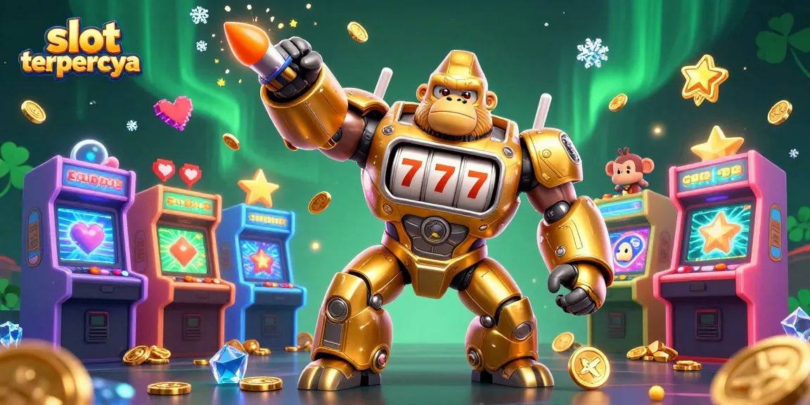 Experience thrilling gaming action with slot terpercaya in a vibrant 3D casino scene featuring exciting mechanics and visuals.
