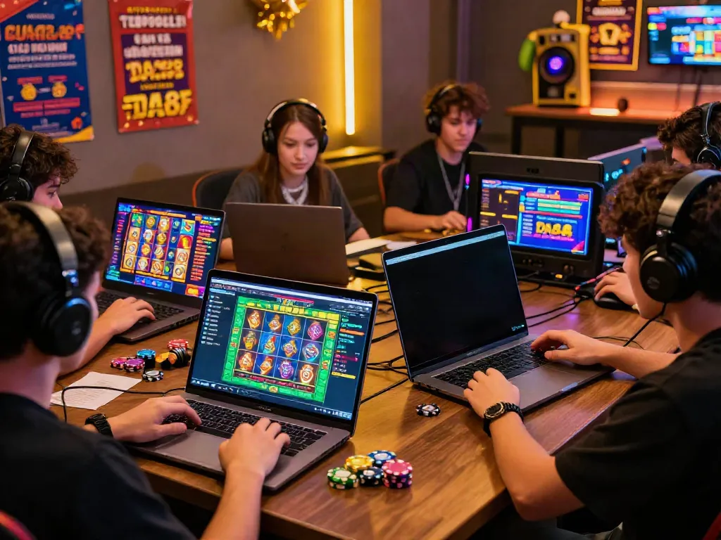 Players enjoying diverse games on DA88 platform, showcasing engaging slot games and betting features.