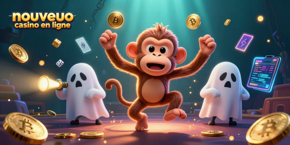 Découvrez les jeux fascinants d'un nouveau casino en ligne avec un singe poltergeist et un chiot chasseur.