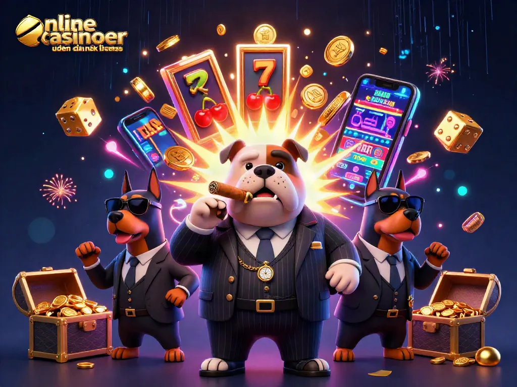 Engage with online casinoer uden dansk licens featuring a mafia boss and dynamic casino elements.
