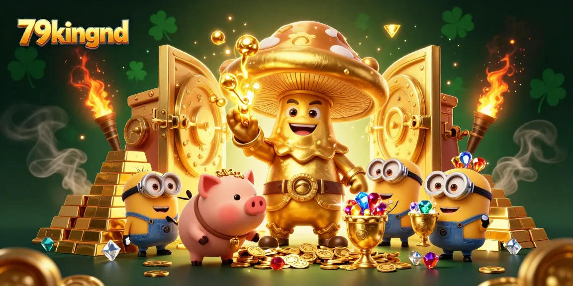 Play exciting games at 79kingnd with a golden mushroom wizard, winning treasures galore!