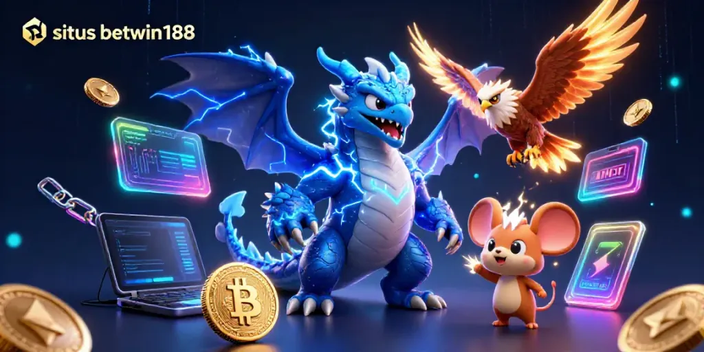 Menemukan situs betwin188 dengan akses mudah melalui ilustrasi kartun 3D yang menampilkan karakter gemilang.