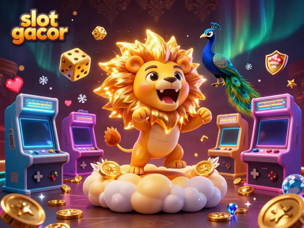 Engage with exciting slot gacor action amidst dynamic game elements and illustrations.