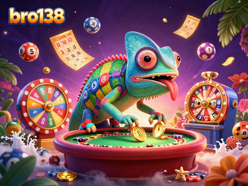 Win big with bro138 in a vibrant casino scene filled with dynamic lottery elements and excitement.