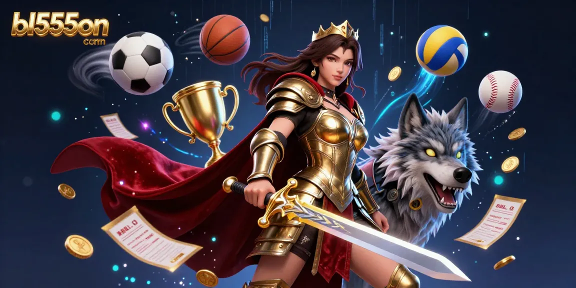 Bet on bl555on com with stunning 3D action featuring dynamic sports elements and a warrior queen.