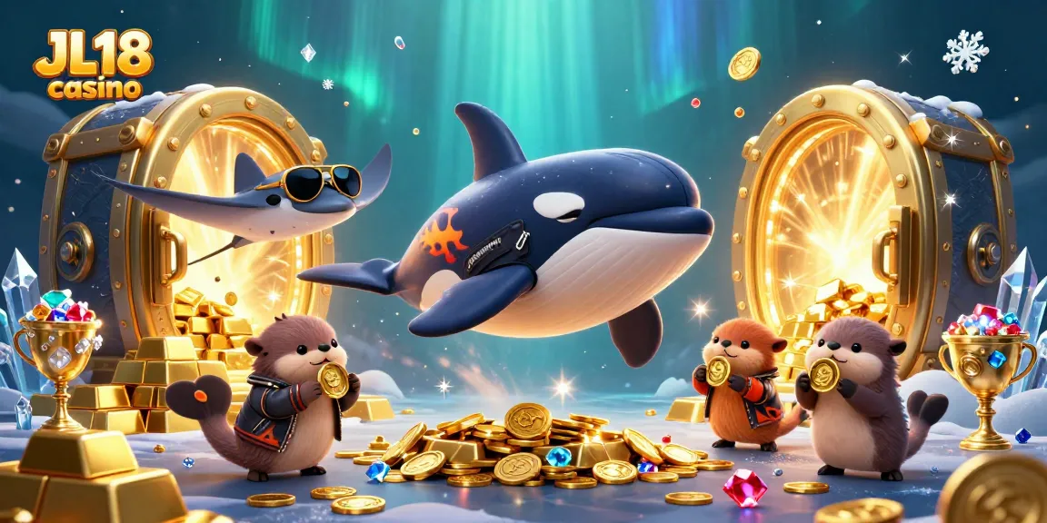 Experience thrilling gameplay at JL18 casino with a vibrant underwater adventure featuring gold treasures and playful characters.