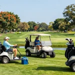 Explore various EZGO golf carts for sale, perfect for enjoying a day on the green with family and friends.